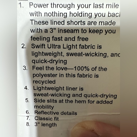 Lululemon Short 3” - Picture 5 of 5